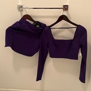 Zara purple set size XS